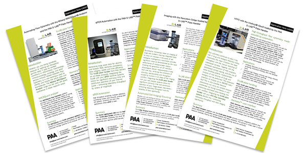 PAA S-LAB Application Notes